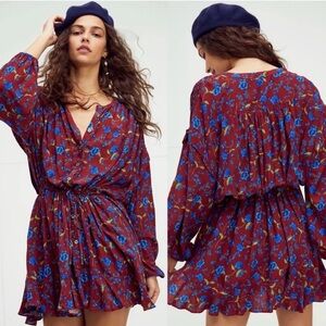 Free People Floral Fields mini dress